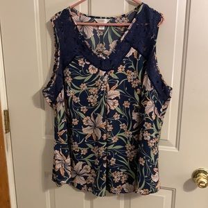 CJ Banks sleeveless blouse